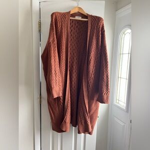 Nili Lotan Terracotta Cardigan- 3X